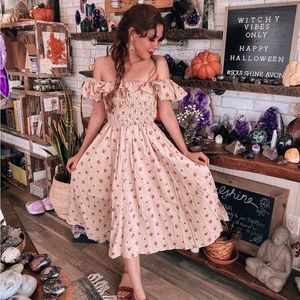 Cottagecore Midi Dress